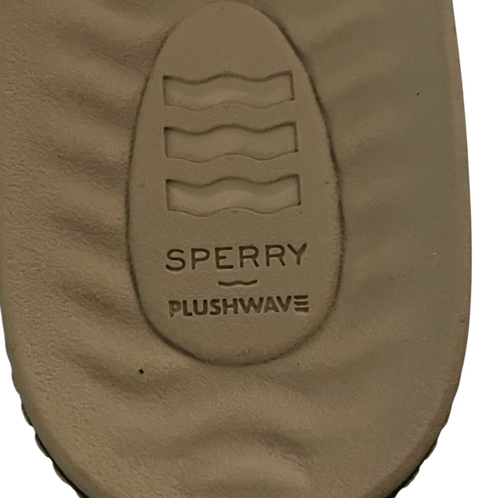 Sperry Waveside PLUSHWAVE Leather Flip Flops Blush Pink Preppy Beach Size 7 - Picture 2 of 9